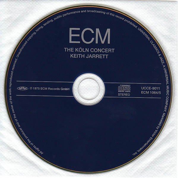 CD, Jarrett, Keith - The Koln Concert